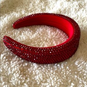 Red jeweled headband
